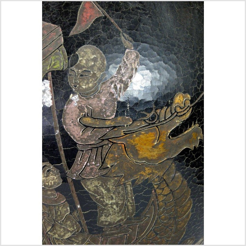 Hong Kong Large Hand Painted Vase-2. Asian & Chinese Furniture, Art, Antiques, Vintage Home Décor for sale at FEA Home