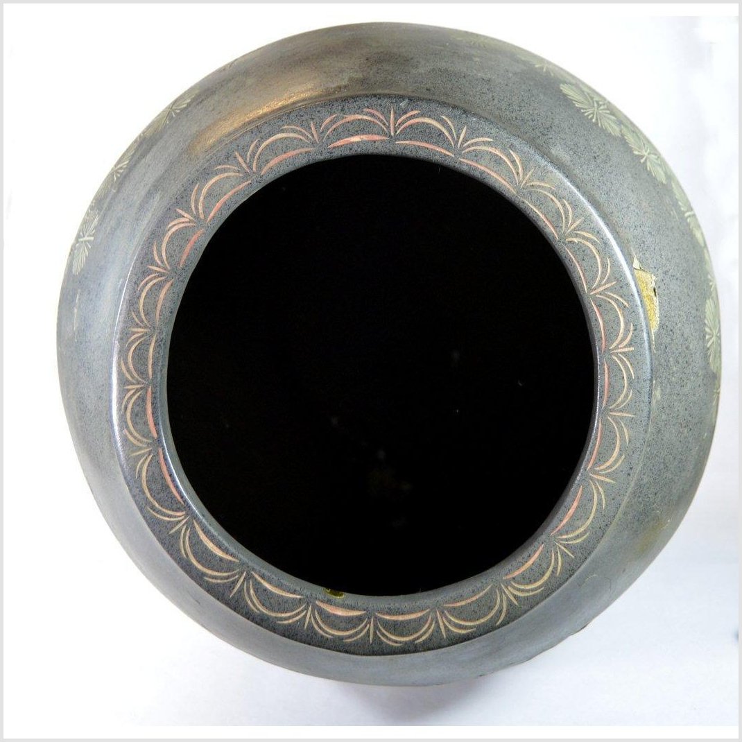 Hong Kong Large Hand Painted Vase-11. Asian &amp; Chinese Furniture, Art, Antiques, Vintage Home Décor for sale at FEA Home