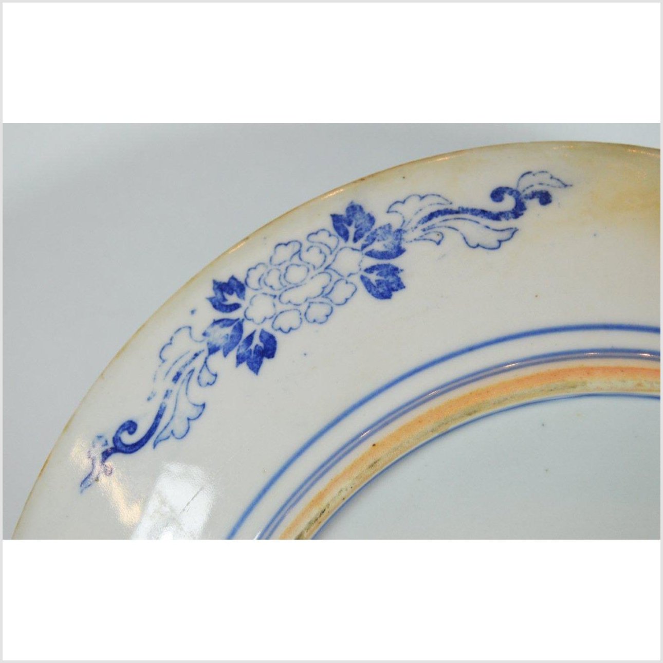 Igezara Transferware Plate-6. Asian &amp; Chinese Furniture, Art, Antiques, Vintage Home Décor for sale at FEA Home