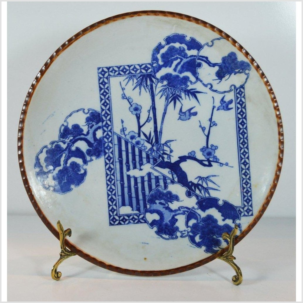 Igezara Transferware Plate- Asian Antiques, Vintage Home Decor & Chinese Furniture - FEA Home