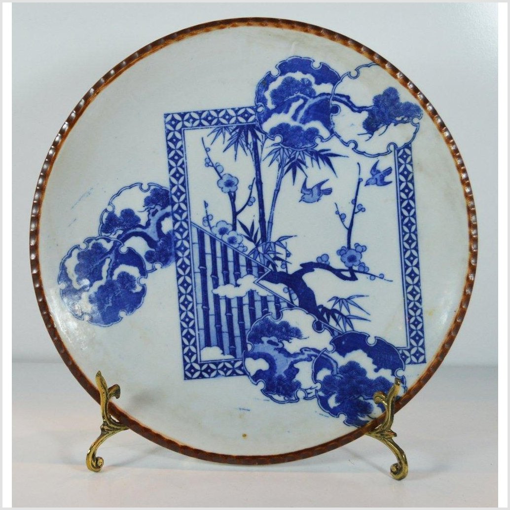 Igezara Transferware Plate-1. Asian &amp; Chinese Furniture, Art, Antiques, Vintage Home Décor for sale at FEA Home