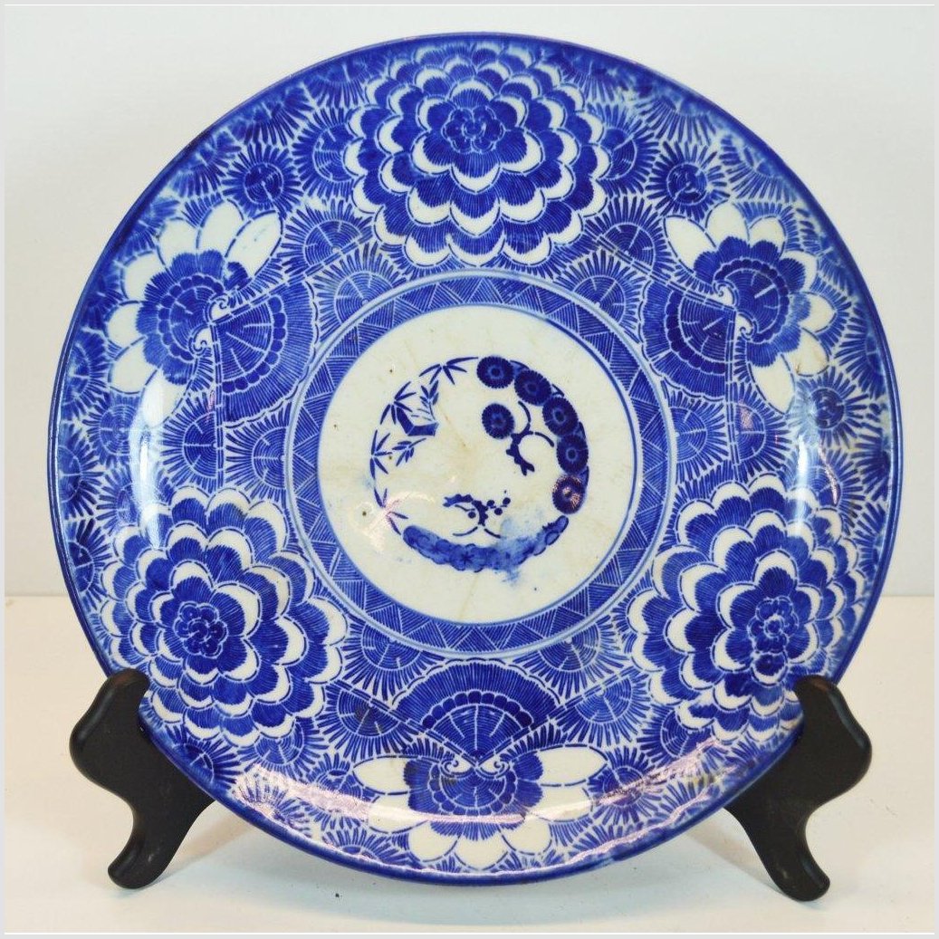Igezara Transferware Plate-1. Asian &amp; Chinese Furniture, Art, Antiques, Vintage Home Décor for sale at FEA Home