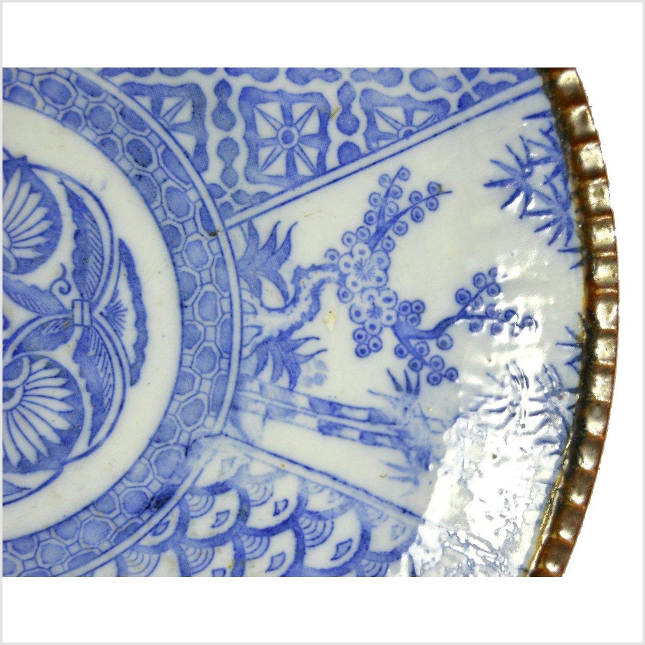 Igezara Transferware Plate-5. Asian &amp; Chinese Furniture, Art, Antiques, Vintage Home Décor for sale at FEA Home