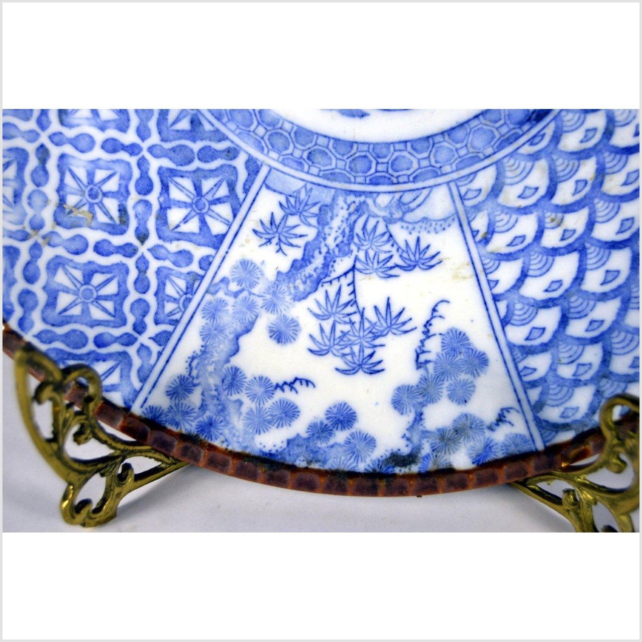 Igezara Transferware Plate-6. Asian &amp; Chinese Furniture, Art, Antiques, Vintage Home Décor for sale at FEA Home