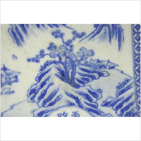 Igezara Transferware Plate-YNE387-5. Asian & Chinese Furniture, Art, Antiques, Vintage Home Décor for sale at FEA Home