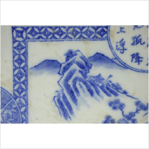 Igezara Transferware Plate-YNE387-7. Asian & Chinese Furniture, Art, Antiques, Vintage Home Décor for sale at FEA Home