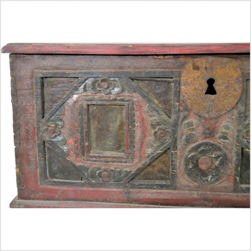 India Hand Carved Bridal Chest 