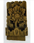 India Hand Carved Temple Plaque-4. Asian & Chinese Furniture, Art, Antiques, Vintage Home Décor for sale at FEA Home