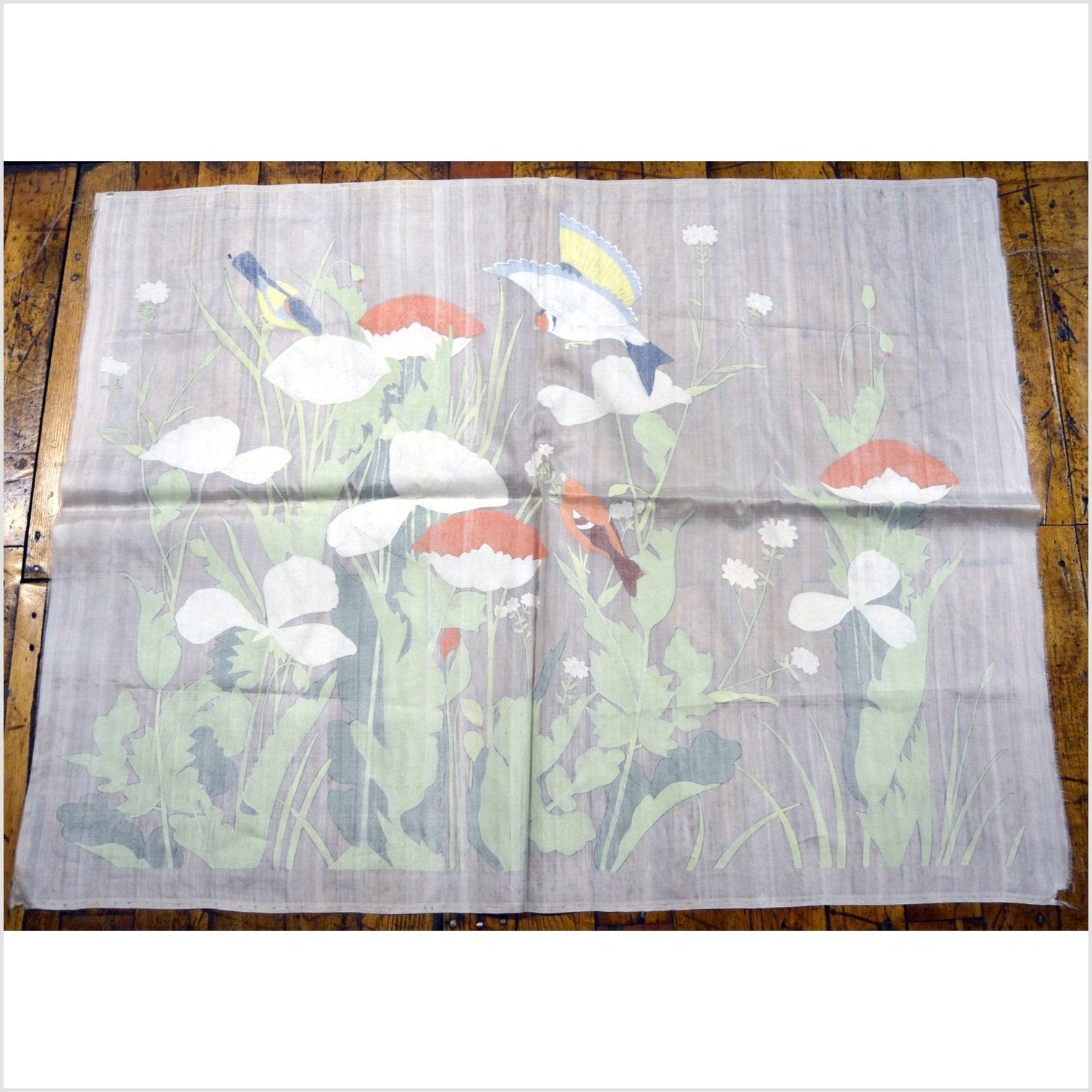 India Silk Tapestry-11. Asian &amp; Chinese Furniture, Art, Antiques, Vintage Home Décor for sale at FEA Home