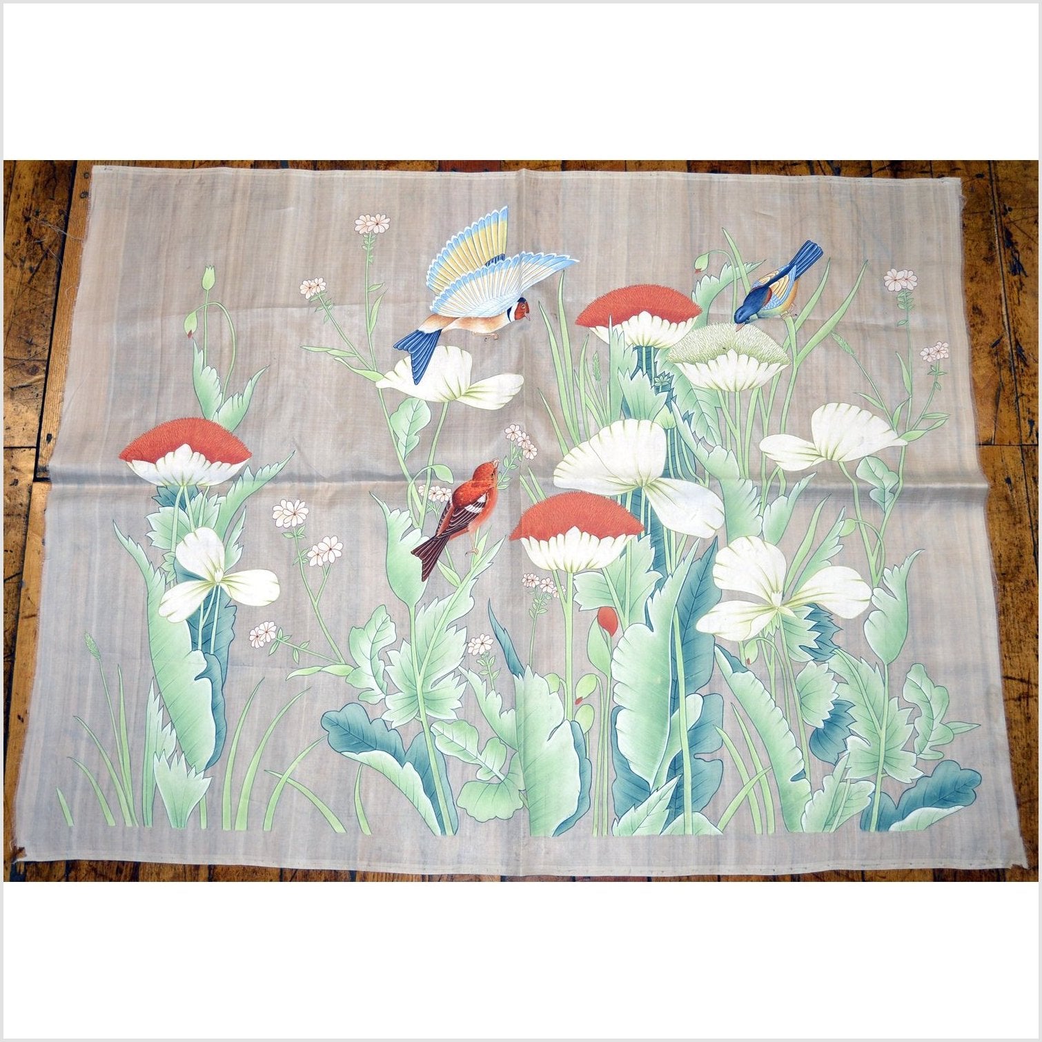 India Silk Tapestry-1. Asian & Chinese Furniture, Art, Antiques, Vintage Home Décor for sale at FEA Home