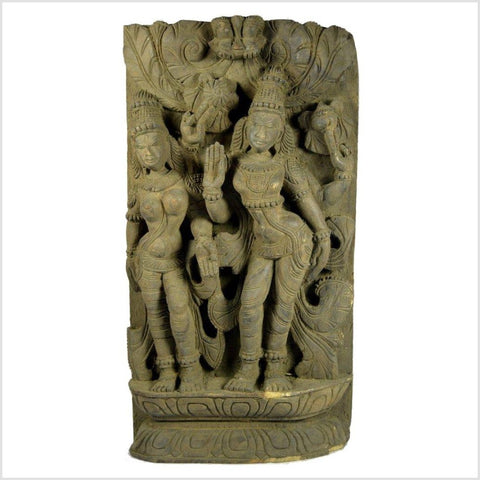 India Temple Sheesham Wood Carving- Asian Antiques, Vintage Home Decor & Chinese Furniture - FEA Home