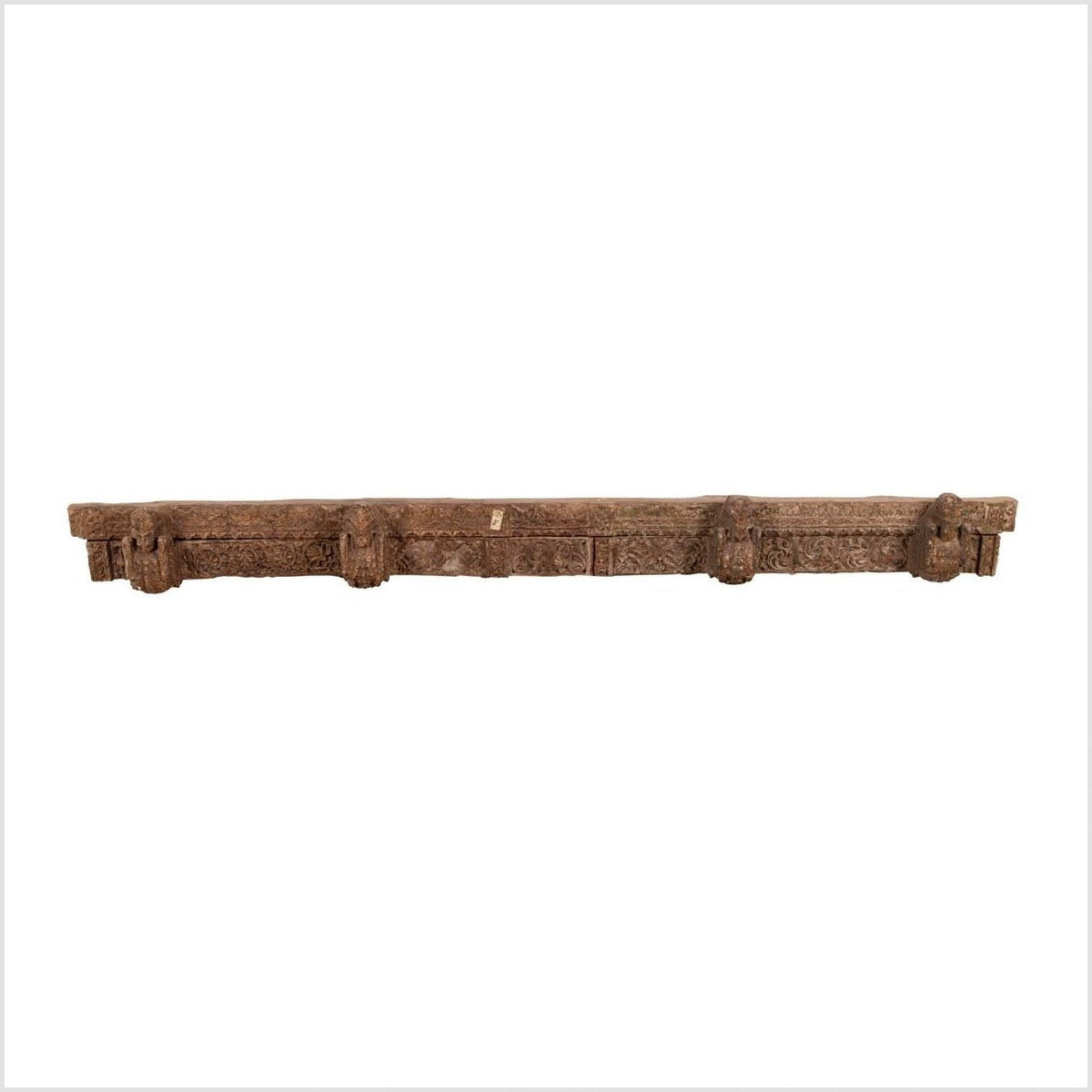 Indian Antique 19th Century Architectural Temple Molding with Carved Animals-1. Asian & Chinese Furniture, Art, Antiques, Vintage Home Décor for sale at FEA Home