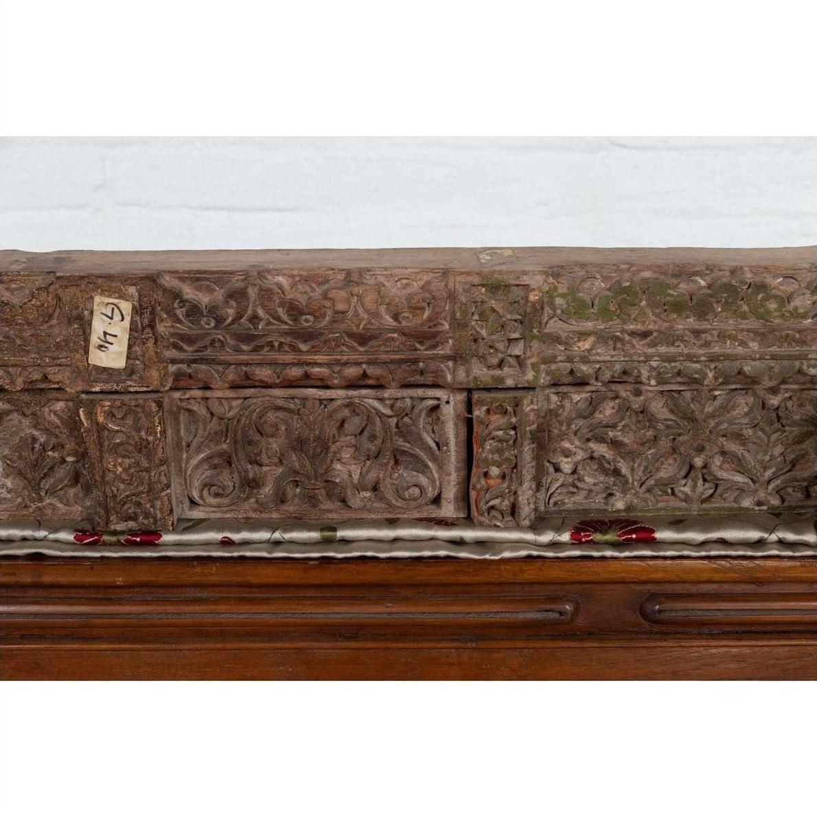 Indian Antique 19th Century Architectural Temple Molding with Carved Animals-8. Asian &amp; Chinese Furniture, Art, Antiques, Vintage Home Décor for sale at FEA Home