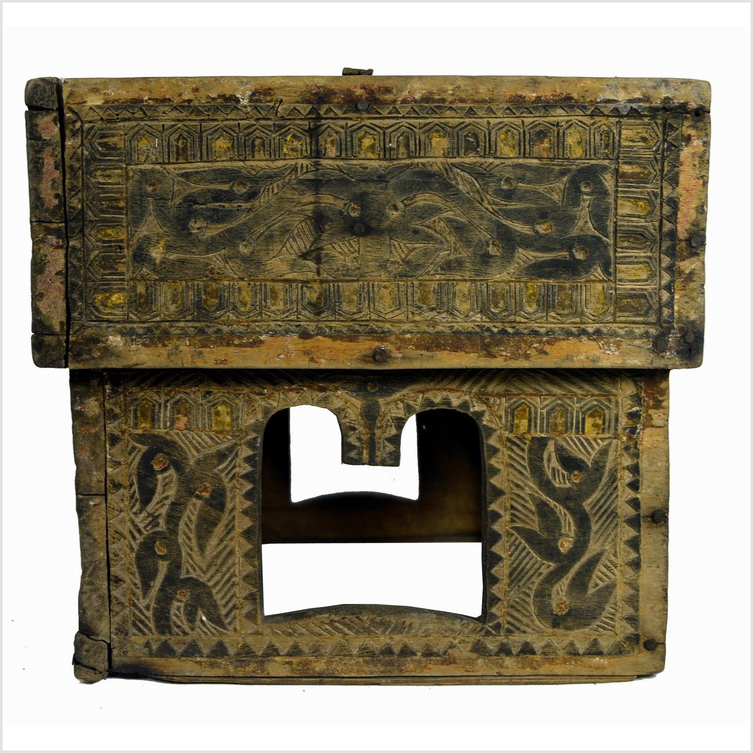 Indian Betel Nut Box-4. Asian &amp; Chinese Furniture, Art, Antiques, Vintage Home Décor for sale at FEA Home