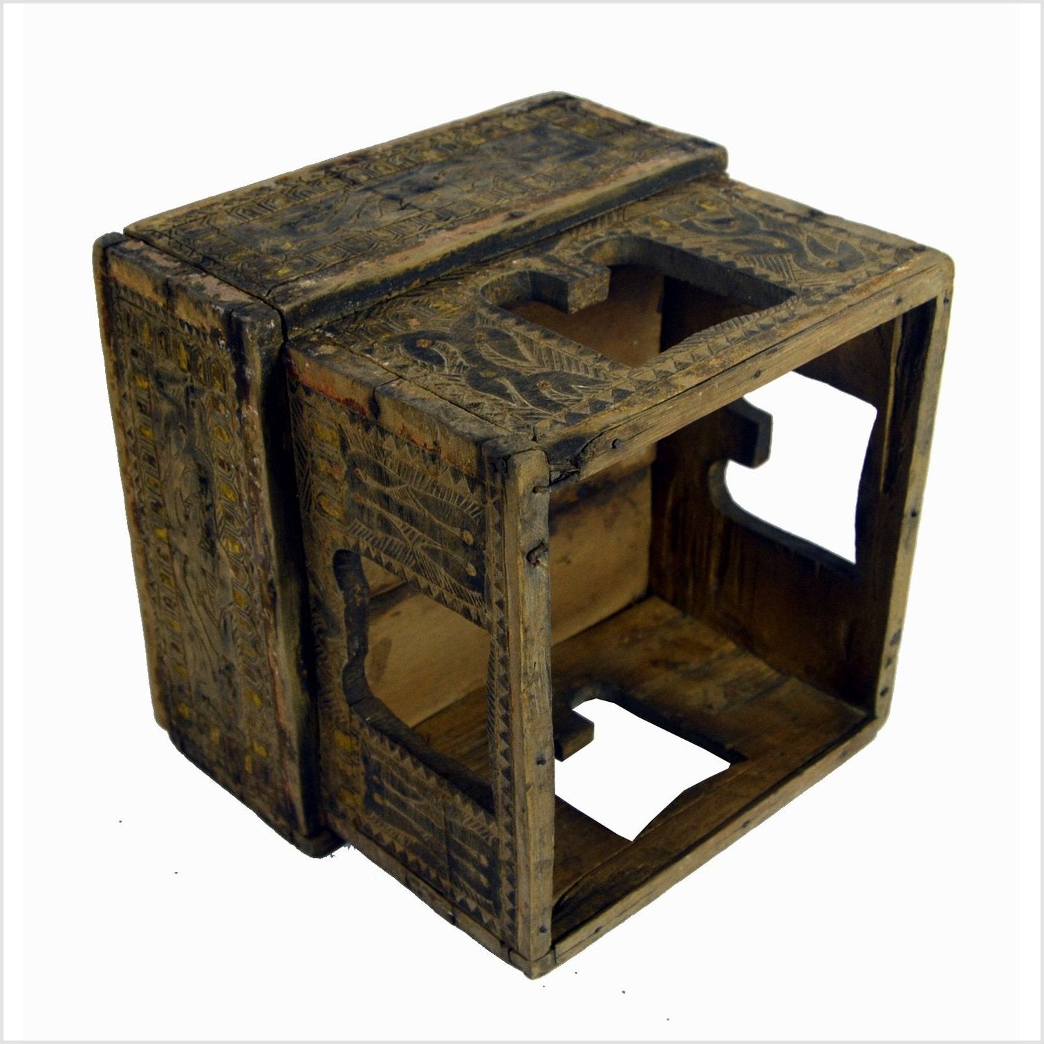 Indian Betel Nut Box-7. Asian &amp; Chinese Furniture, Art, Antiques, Vintage Home Décor for sale at FEA Home