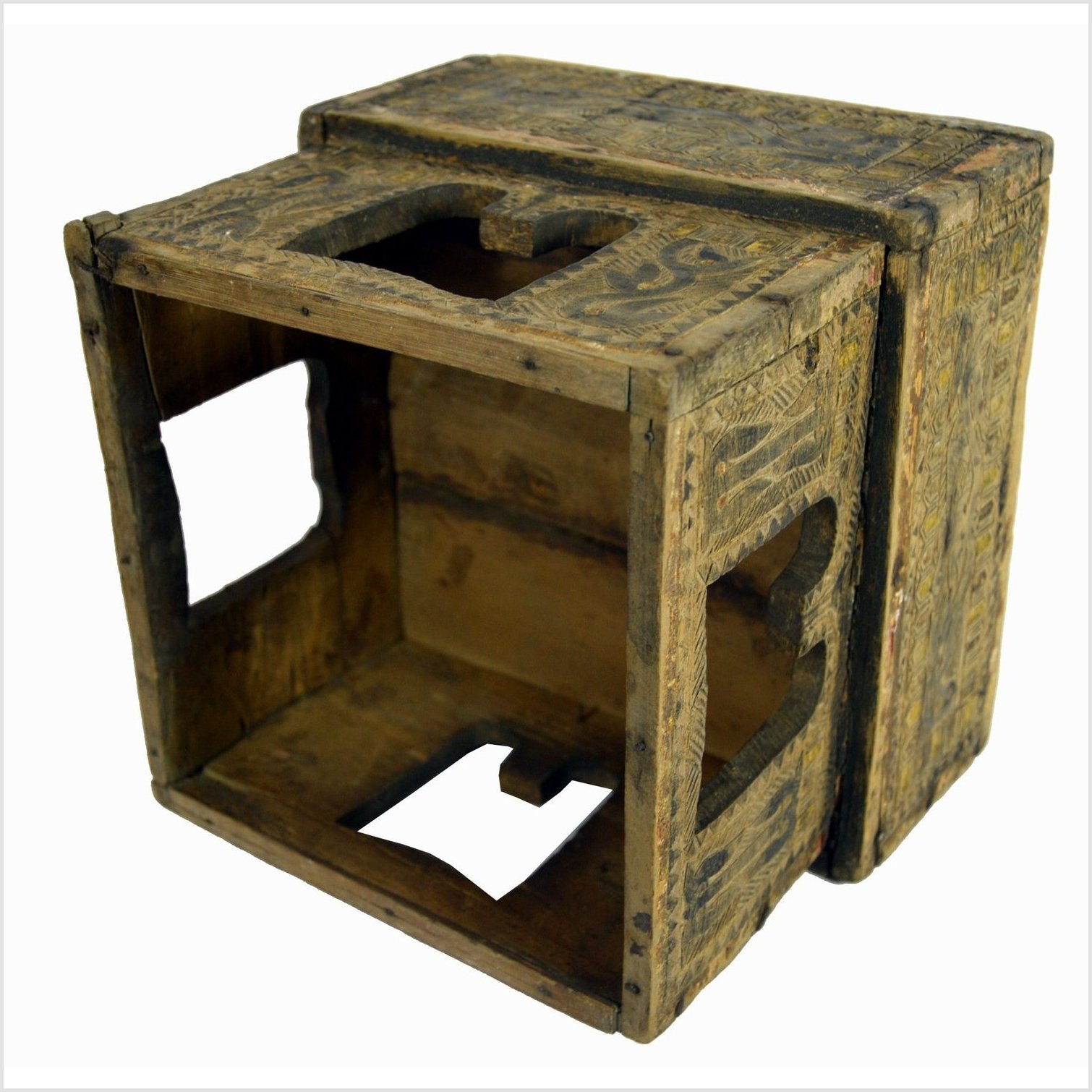Indian Betel Nut Box-8. Asian &amp; Chinese Furniture, Art, Antiques, Vintage Home Décor for sale at FEA Home