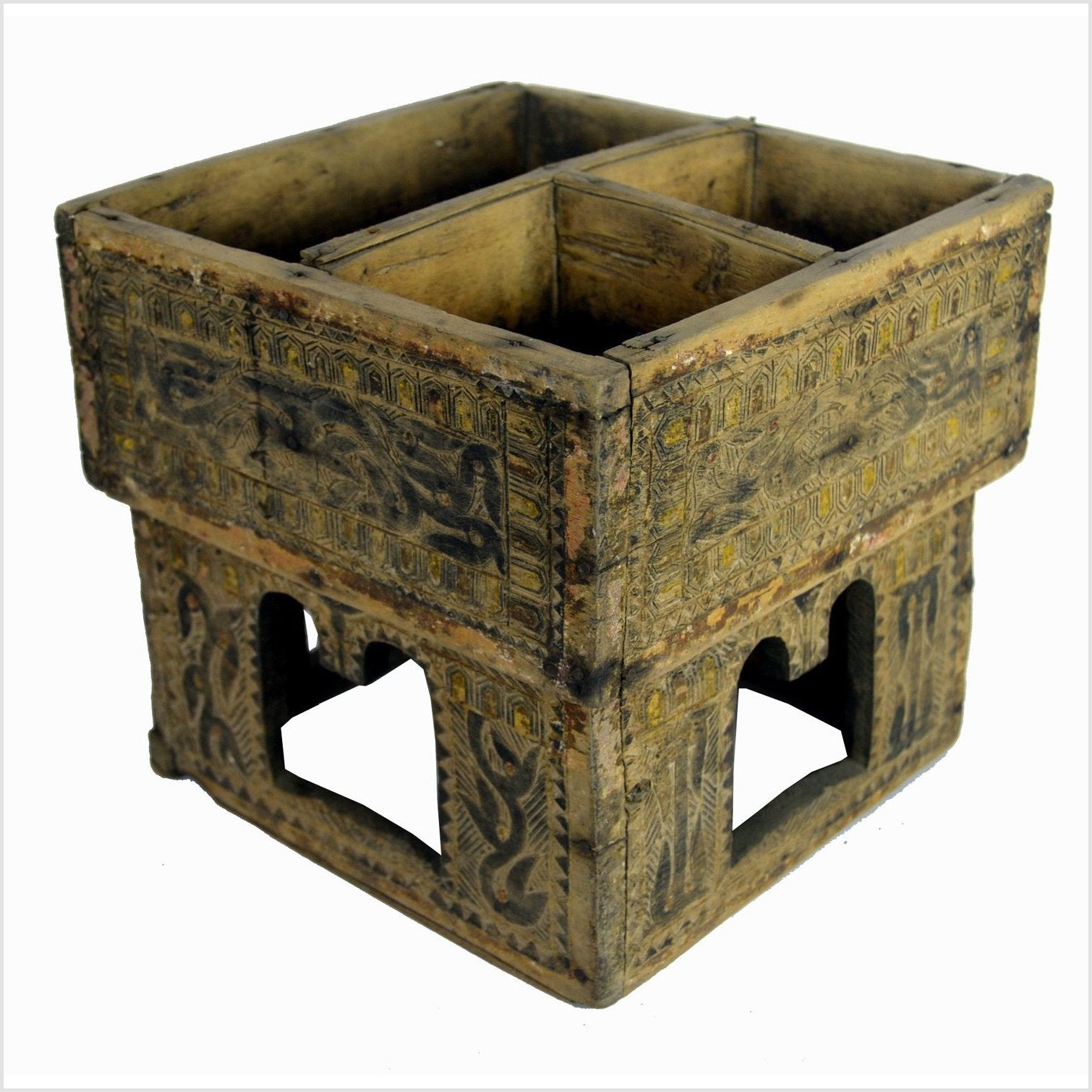 Indian Betel Nut Box-1. Asian & Chinese Furniture, Art, Antiques, Vintage Home Décor for sale at FEA Home