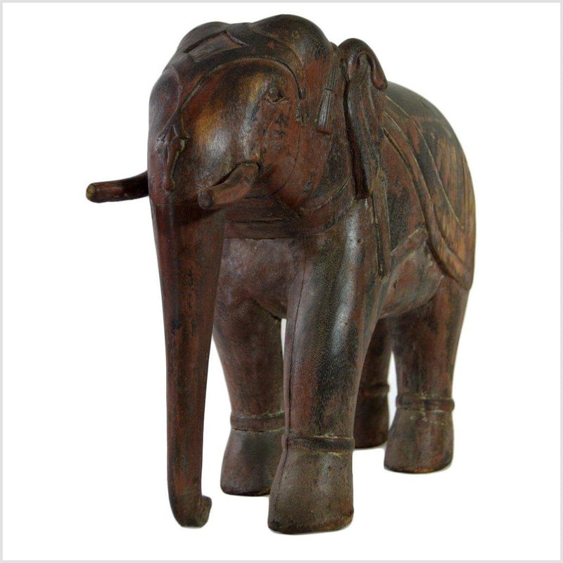 Indian Elephant Carving-YNE551-4. Asian & Chinese Furniture, Art, Antiques, Vintage Home Décor for sale at FEA Home