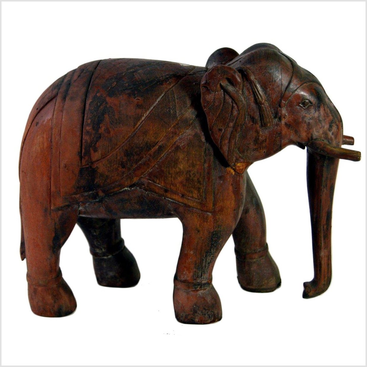 Indian Elephant Carving-5. Asian &amp; Chinese Furniture, Art, Antiques, Vintage Home Décor for sale at FEA Home