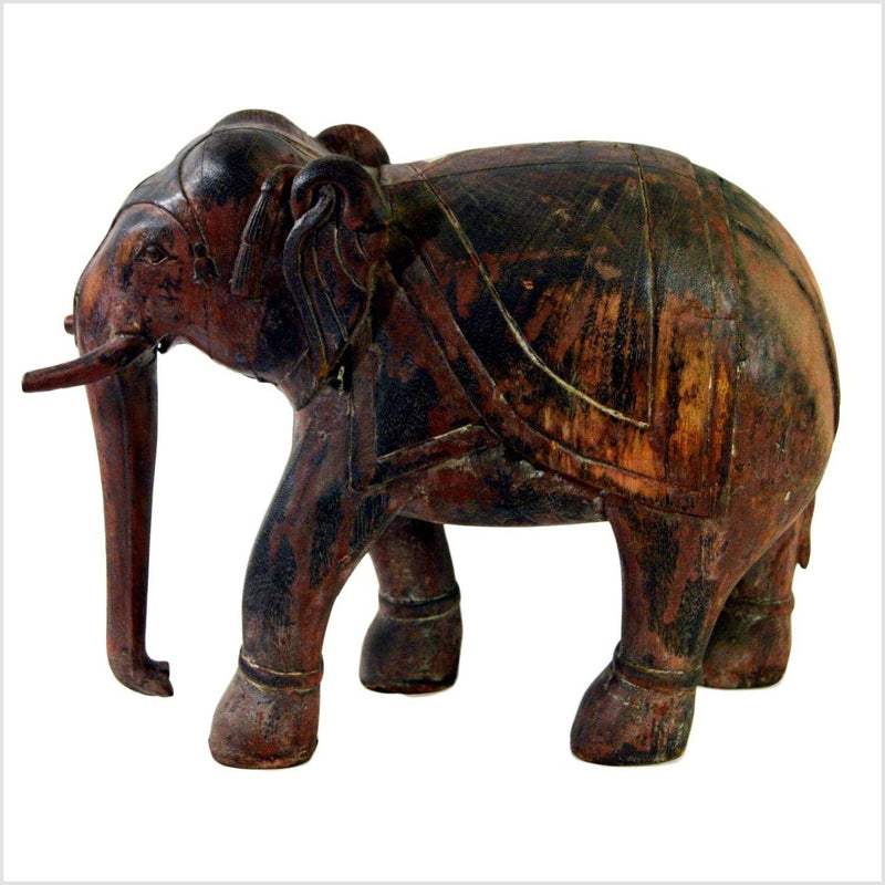 Indian Elephant Carving- Asian Antiques, Vintage Home Decor & Chinese Furniture - FEA Home