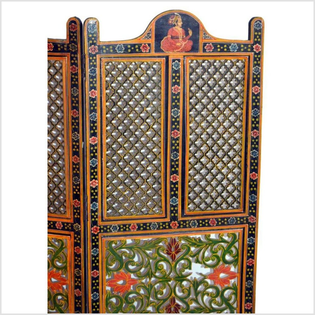 Indian Fretwork Screen-5. Asian &amp; Chinese Furniture, Art, Antiques, Vintage Home Décor for sale at FEA Home
