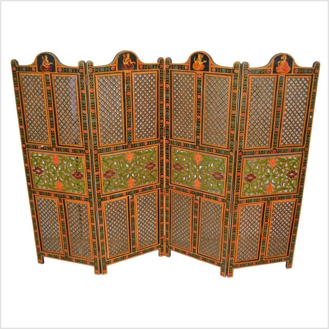 Indian Fretwork Screen-1. Asian & Chinese Furniture, Art, Antiques, Vintage Home Décor for sale at FEA Home