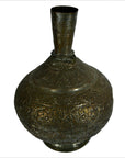 Indian Hand Tooled Brass Decanter-3. Asian & Chinese Furniture, Art, Antiques, Vintage Home Décor for sale at FEA Home