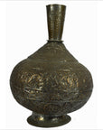 Indian Hand Tooled Brass Decanter-1. Asian & Chinese Furniture, Art, Antiques, Vintage Home Décor for sale at FEA Home