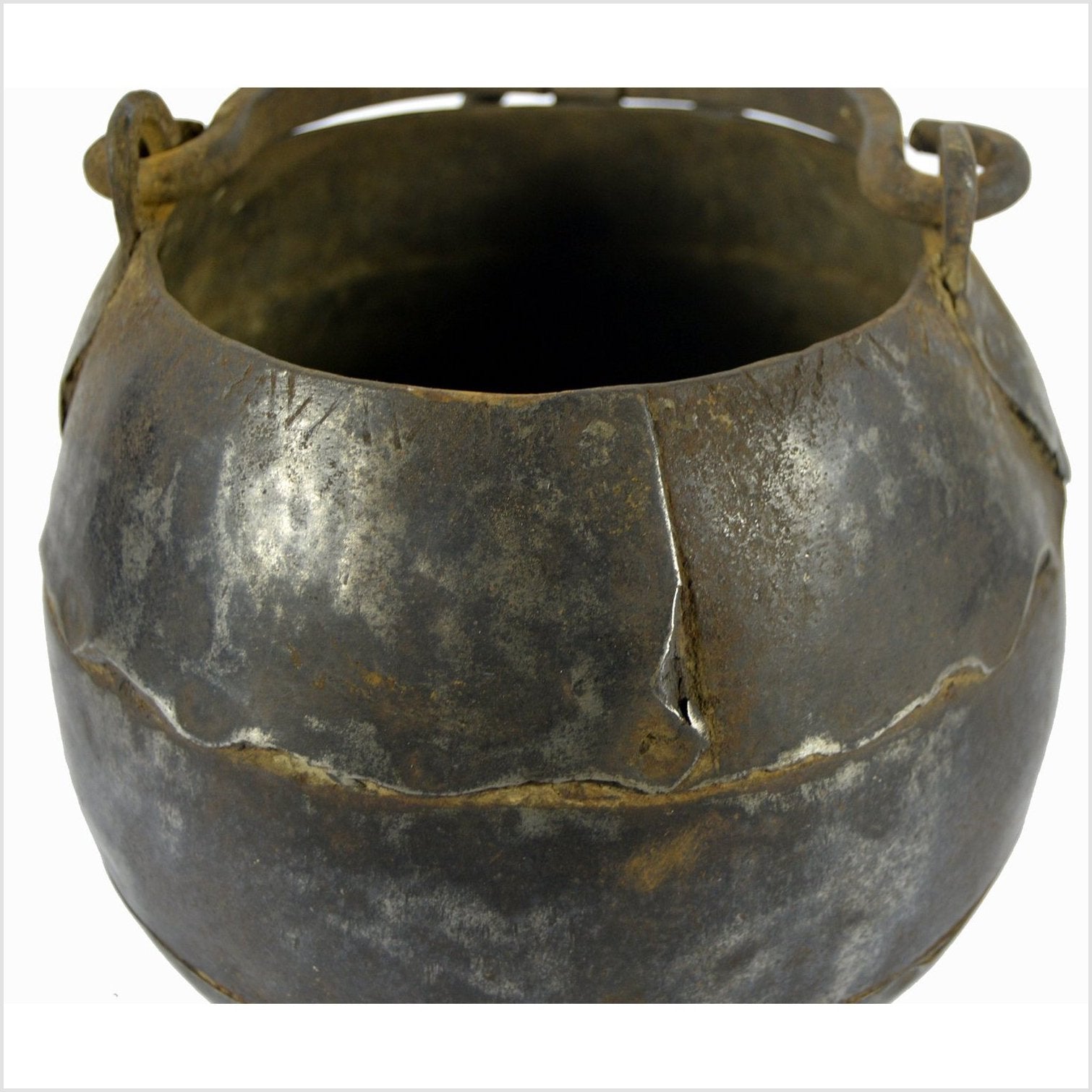 Indian Iron Water Jug-3. Asian &amp; Chinese Furniture, Art, Antiques, Vintage Home Décor for sale at FEA Home