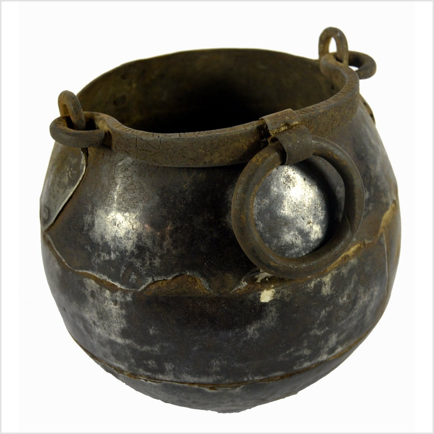 Indian Iron Water Jug-5. Asian &amp; Chinese Furniture, Art, Antiques, Vintage Home Décor for sale at FEA Home