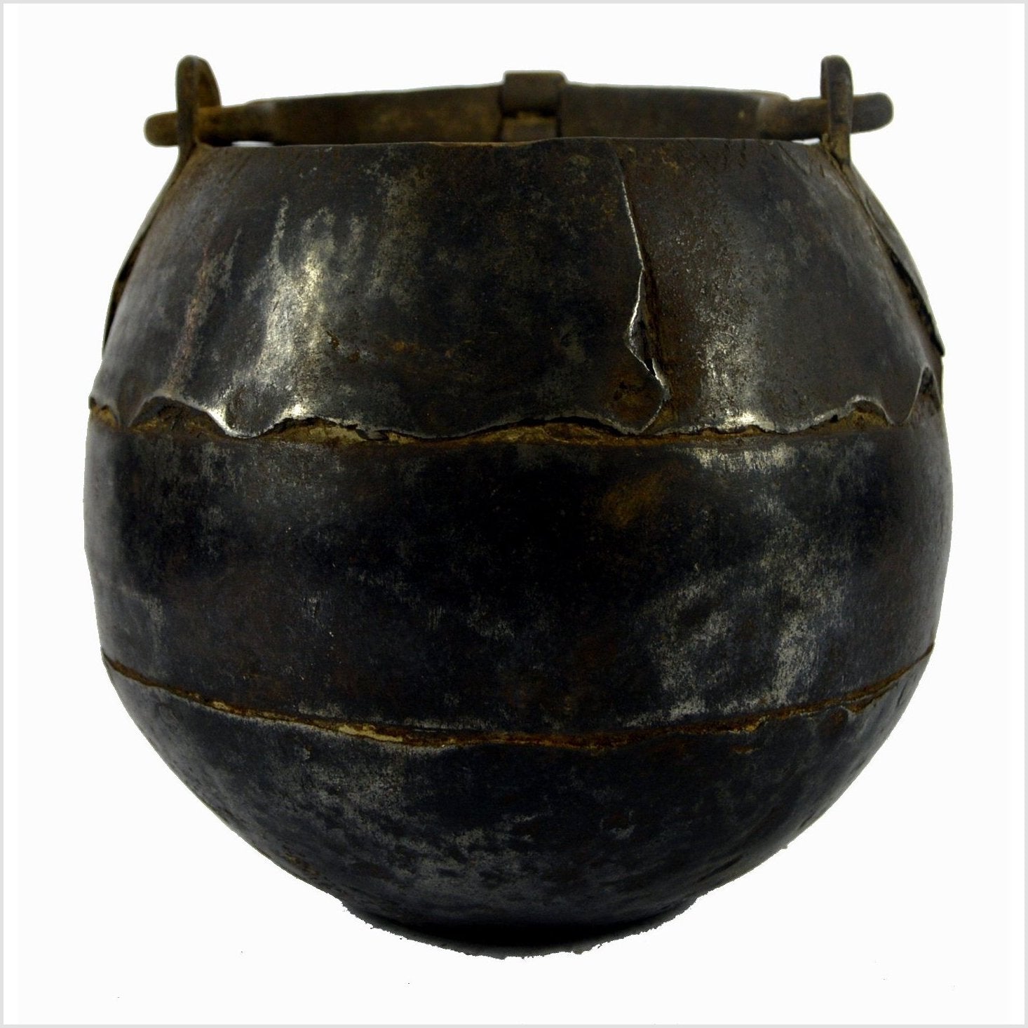 Indian Iron Water Jug-1. Asian & Chinese Furniture, Art, Antiques, Vintage Home Décor for sale at FEA Home