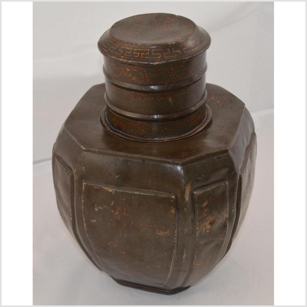 Indian Metal Water Jug - octagonal shape-2. Asian & Chinese Furniture, Art, Antiques, Vintage Home Décor for sale at FEA Home