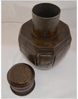 Indian Metal Water Jug - octagonal shape-1. Asian & Chinese Furniture, Art, Antiques, Vintage Home Décor for sale at FEA Home