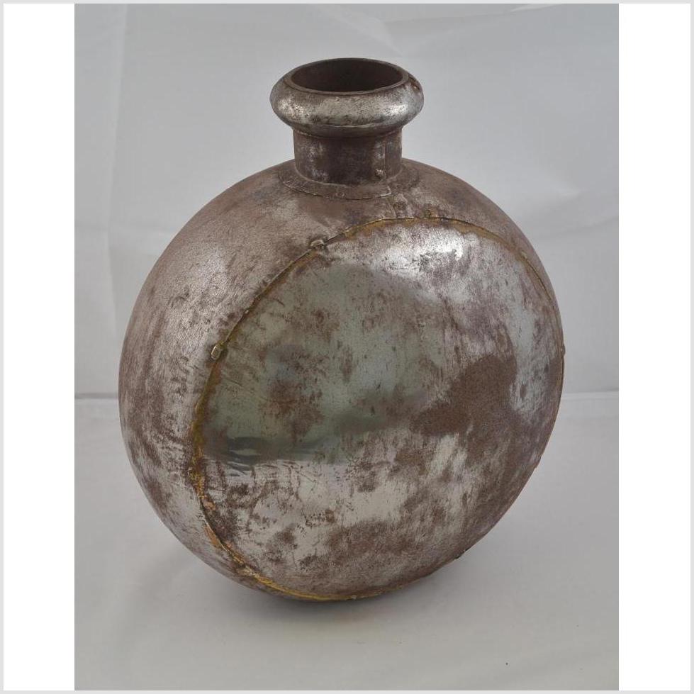 Indian Metal Water Jug - Oval Shape-4. Asian &amp; Chinese Furniture, Art, Antiques, Vintage Home Décor for sale at FEA Home