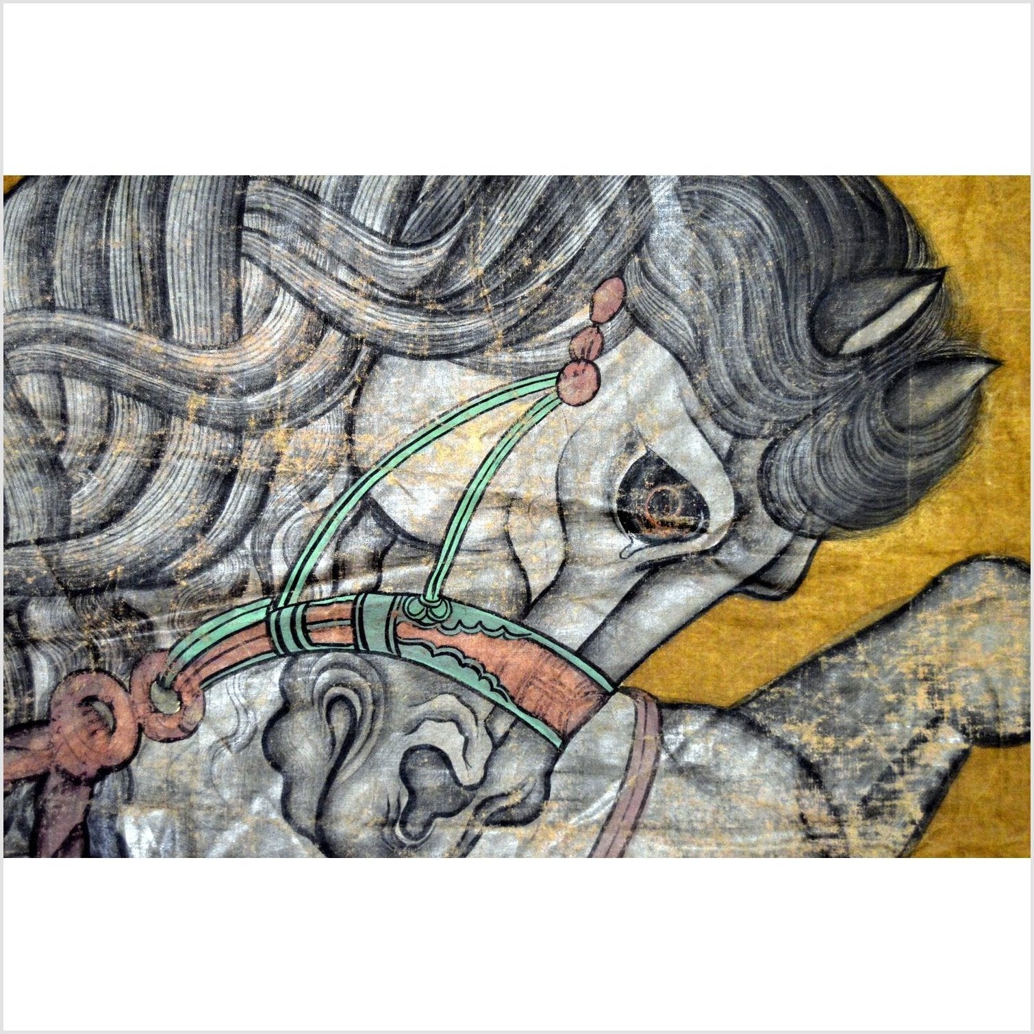 Indian Mughal Horse Tapestry-6. Asian &amp; Chinese Furniture, Art, Antiques, Vintage Home Décor for sale at FEA Home