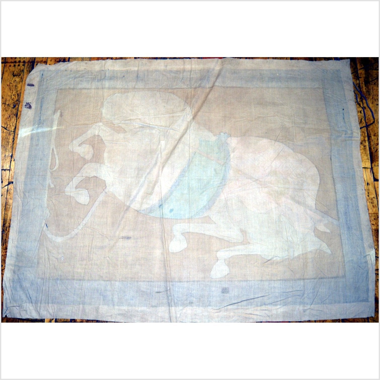 Indian Mughal Horse Tapestry-1. Asian & Chinese Furniture, Art, Antiques, Vintage Home Décor for sale at FEA Home
