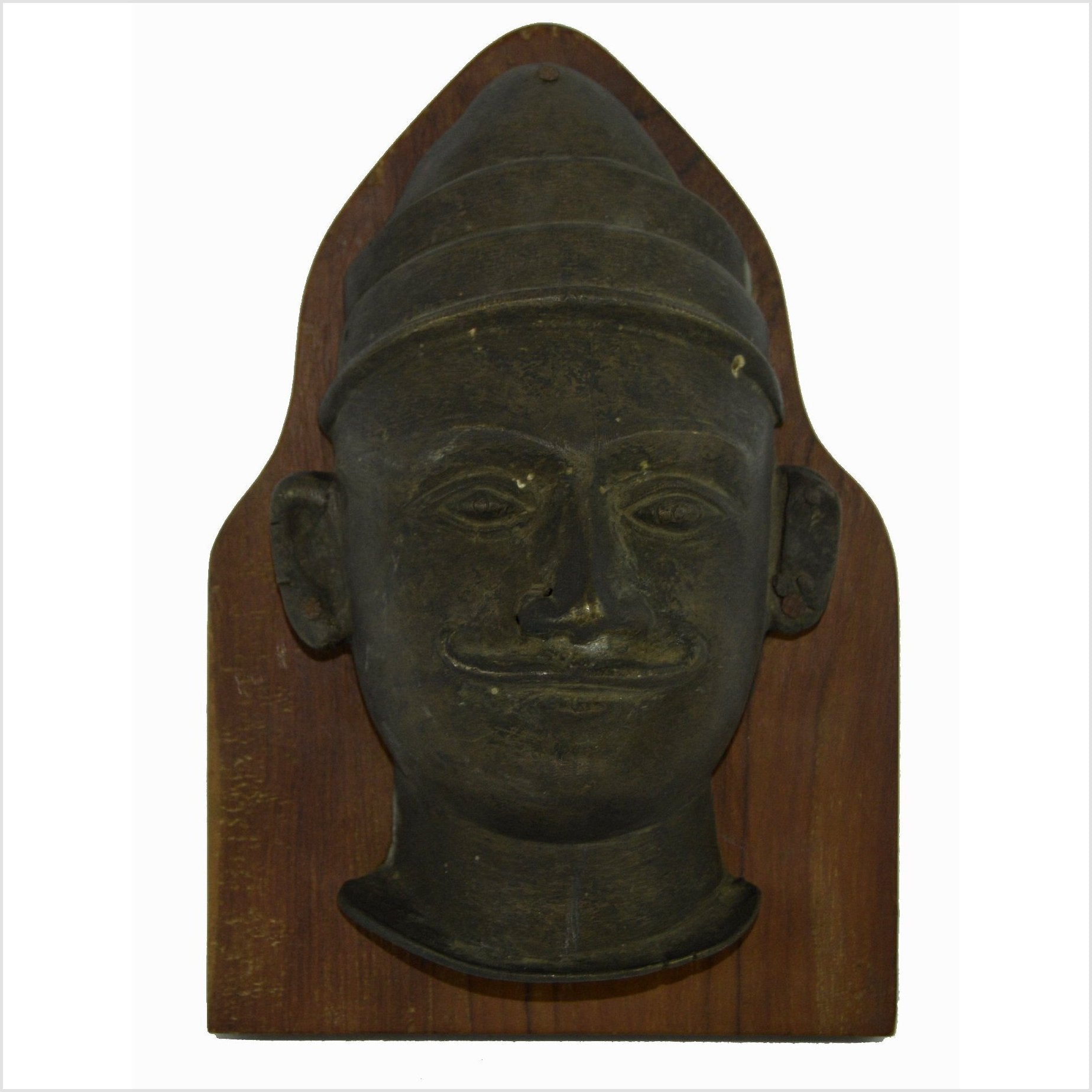 Indian Temple Bas-Relief Brass Plaque-1. Asian & Chinese Furniture, Art, Antiques, Vintage Home Décor for sale at FEA Home