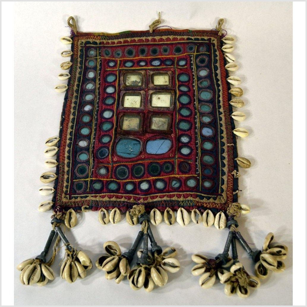 Indian Traditional Hand Sewn Cloth with Shell Accents-1. Asian & Chinese Furniture, Art, Antiques, Vintage Home Décor for sale at FEA Home