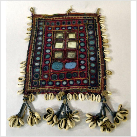 Indian Traditional Hand Sewn Cloth with Shell Accents