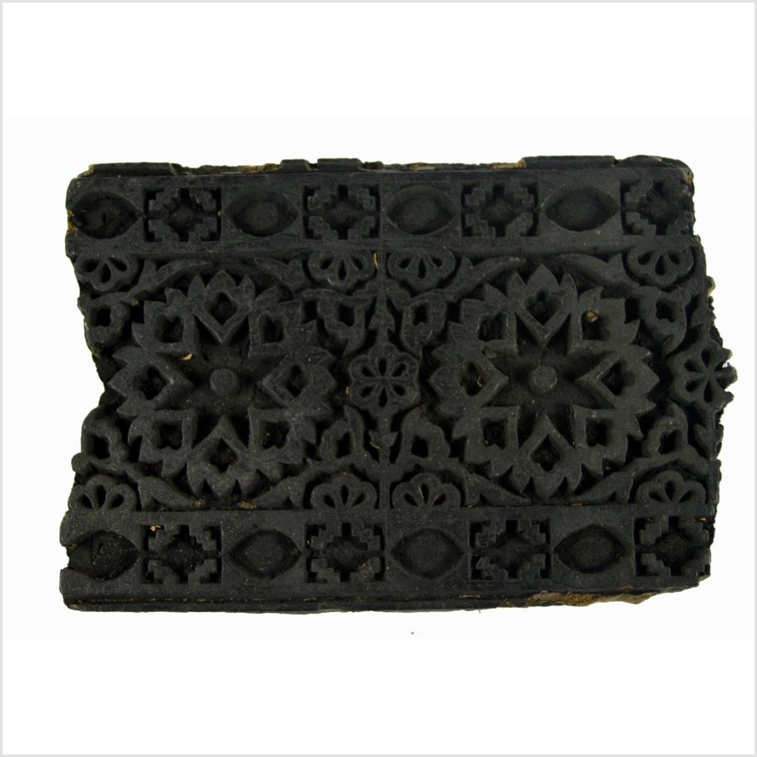 Indian Wooden Ink Block-1. Asian & Chinese Furniture, Art, Antiques, Vintage Home Décor for sale at FEA Home