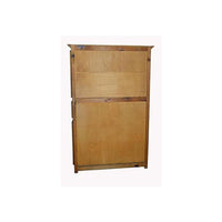 Vintage Natural Wood Indonesian Armoire