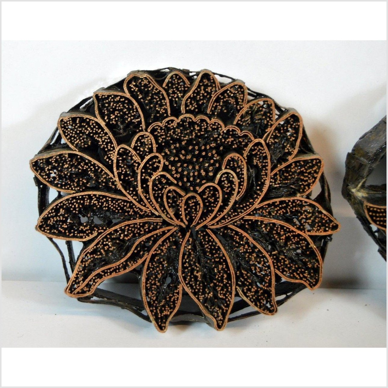 Indonesian COPPER BATIK INK BLOCKS-2. Asian & Chinese Furniture, Art, Antiques, Vintage Home Décor for sale at FEA Home