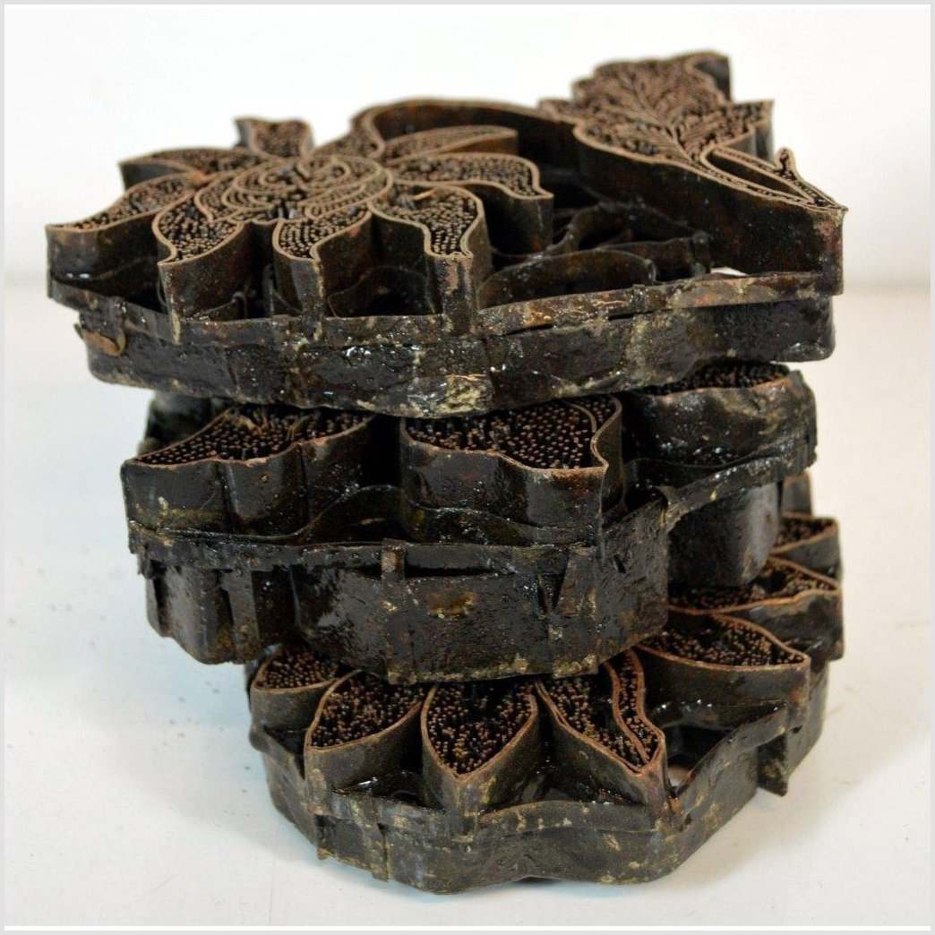 Indonesian COPPER BATIK INK BLOCKS-5. Asian &amp; Chinese Furniture, Art, Antiques, Vintage Home Décor for sale at FEA Home