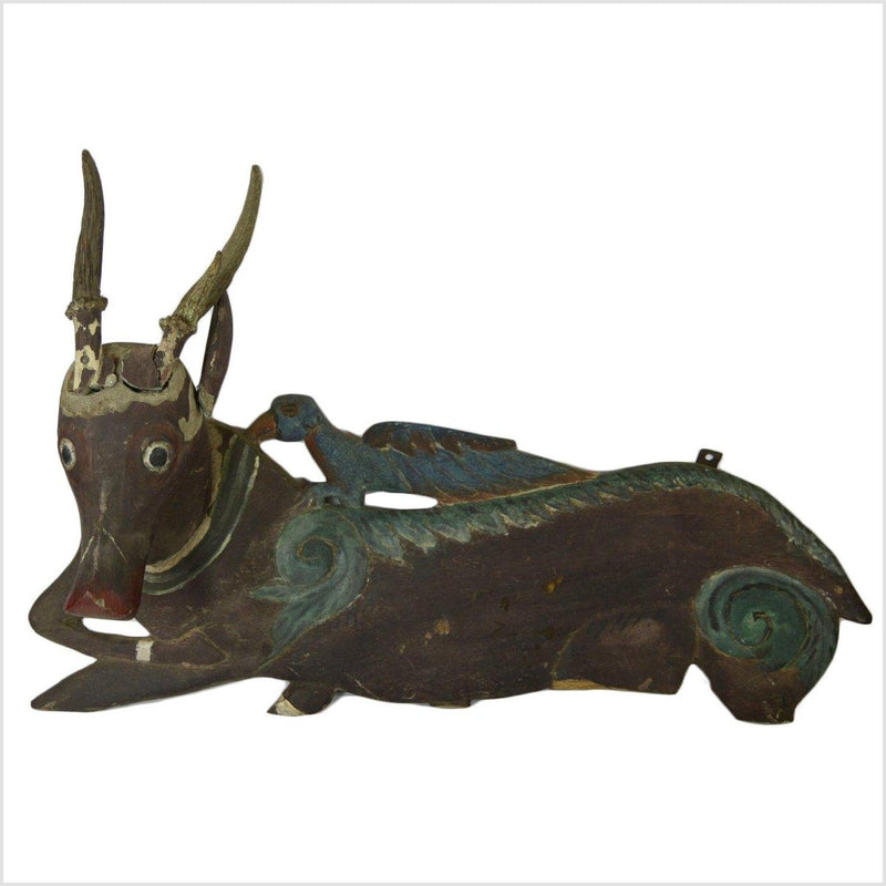 Indonesian Deer Wall Plaque- Asian Antiques, Vintage Home Decor & Chinese Furniture - FEA Home