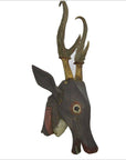 Indonesian Deer Wall Trophy-6. Asian & Chinese Furniture, Art, Antiques, Vintage Home Décor for sale at FEA Home