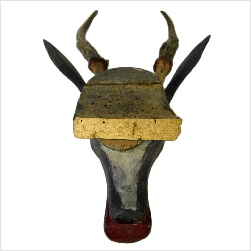 Indonesian Deer Wall Trophy-7. Asian &amp; Chinese Furniture, Art, Antiques, Vintage Home Décor for sale at FEA Home