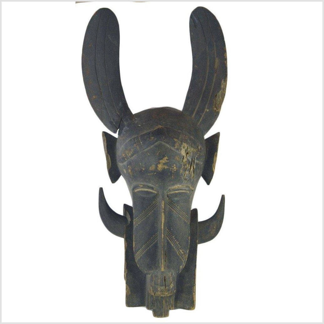 Indonesian Hand Carved Figural Shield-2. Asian & Chinese Furniture, Art, Antiques, Vintage Home Décor for sale at FEA Home