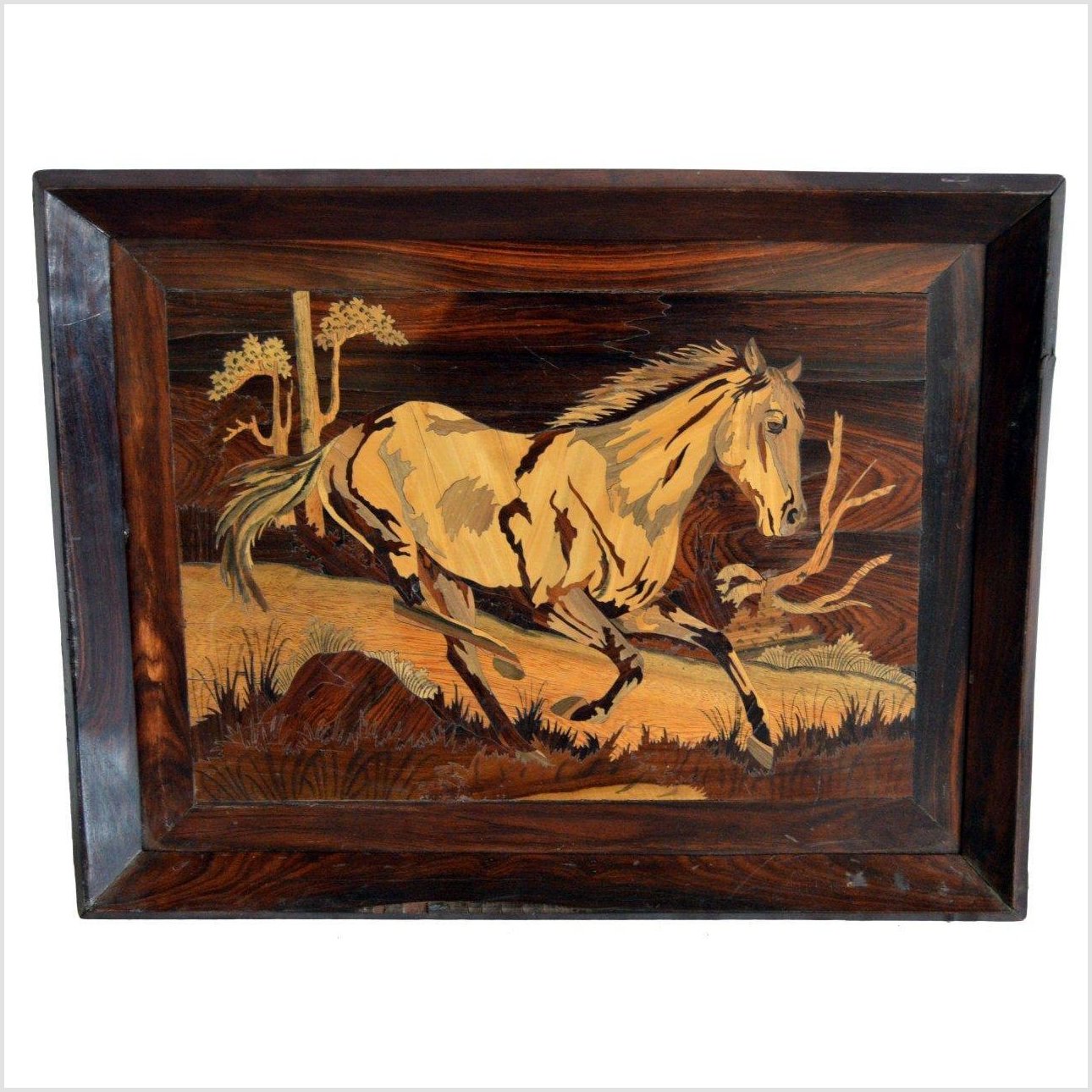 Inlaid Horse Painting-1. Asian & Chinese Furniture, Art, Antiques, Vintage Home Décor for sale at FEA Home
