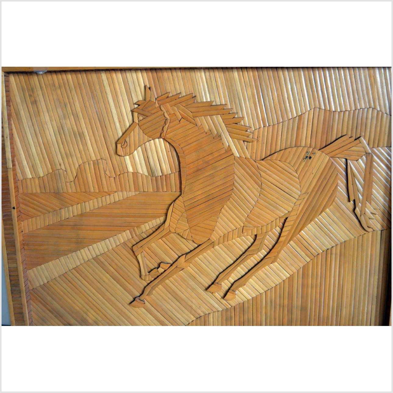 Inlay Horse Wood Wall Decor-4. Asian &amp; Chinese Furniture, Art, Antiques, Vintage Home Décor for sale at FEA Home
