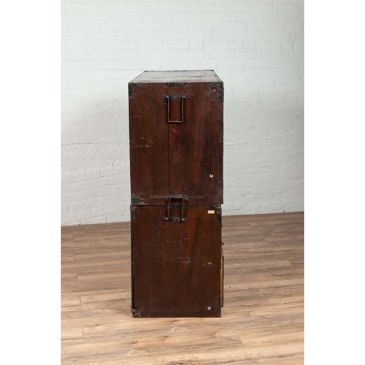 Japanese 19th Century Lacquered Sendai Clothing Tansu with Elaborate Hardware-16. Asian &amp; Chinese Furniture, Art, Antiques, Vintage Home Décor for sale at FEA Home